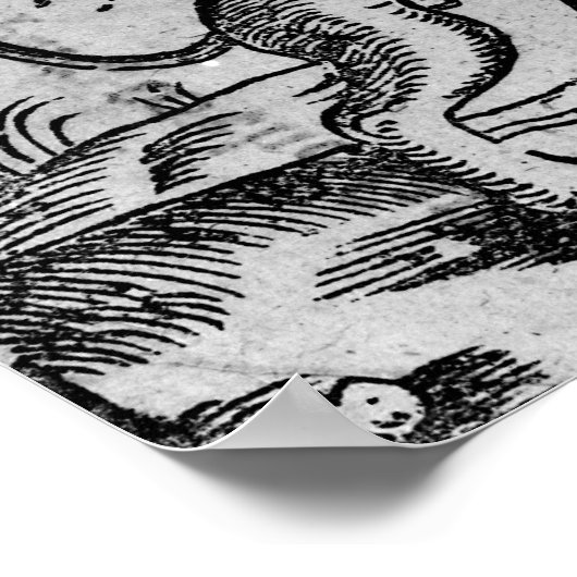 St. George en de Draak Poster (Hoek)