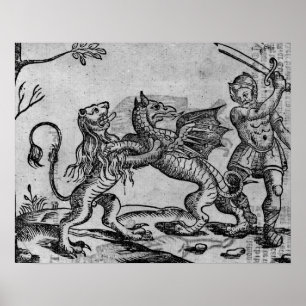 St. George en de Draak Poster