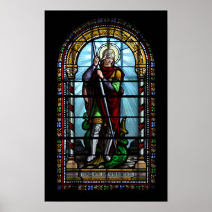 St. George en de draak printen Poster