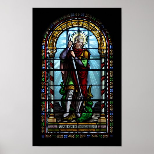 St. George en de draak printen Poster (Voorkant)