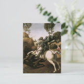 St. George en de Draak, Raphael Fine Art Briefkaart (Staand voorkant)