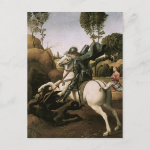 St. George en de Draak, Raphael Fine Art Briefkaart