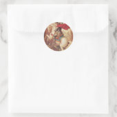 St. George en de Draak Ronde Sticker (Tas)
