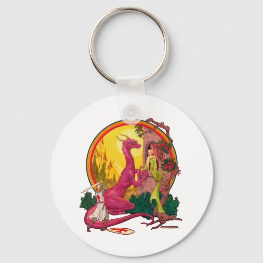 St.George en de Draak Sleutelhanger (Voorkant)