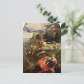 St. George en de Draak van Tintoretto Briefkaart (Staand voorkant)