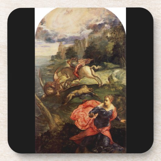 St. George en de Draak van Tintoretto Onderzetter (Voorkant)