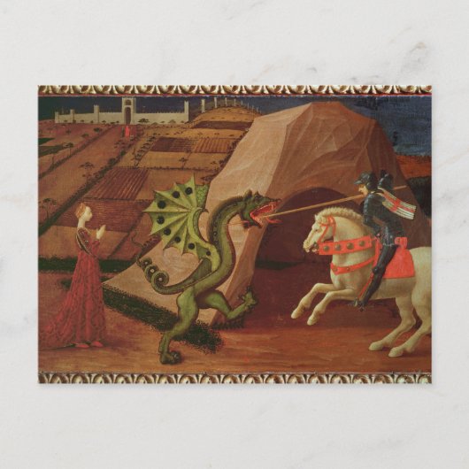 St. George en de Dragon, c.1439-40 Briefkaart (Voorkant)