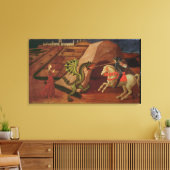 St. George en de Dragon, c.1439-40 Canvas Afdruk (Insitu (Woonkamer))