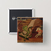 St. George en de Dragon, c.1439-40 Vierkante Button 5,1 Cm (Voorkant /achterkant)