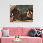 St. George en de Dragon, c.1470 Canvas Afdruk (Insitu (Woonkamer))