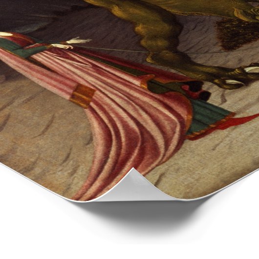 St. George en de Dragon, c.1470 Poster (Hoek)