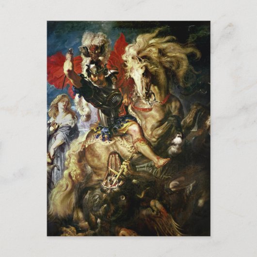 St. George en de Dragon, c.1606 Briefkaart (Voorkant)