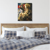 St. George en de Dragon, c.1606 Canvas Afdruk (Insitu (Slaapkamer))