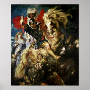 St. George en de Dragon, c.1606 Poster