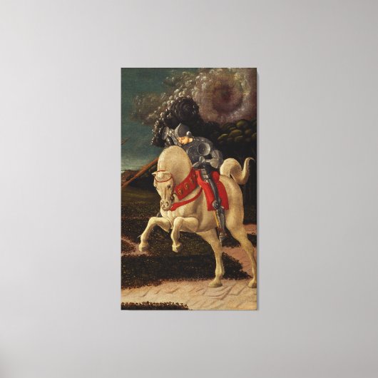 St. George en de Dragon (detail), c.1470 Canvas Afdruk (Voorkant)