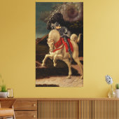 St. George en de Dragon (detail), c.1470 Canvas Afdruk (Insitu (Woonkamer))