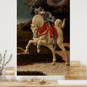 St. George en de Dragon (detail), c.1470 Poster (Keuken)