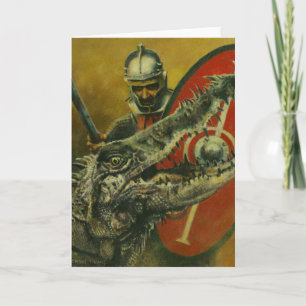 St. George en de Dragon Greetings Kaart