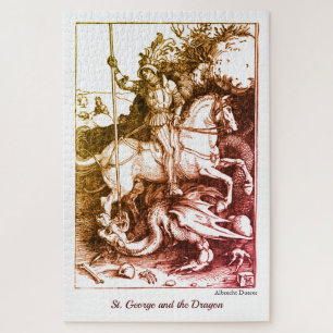  St. George en de Dragon Medieval Art Legpuzzel