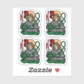 St. George en de Dragon (Neurenberg) 4-up Sticker (Vel)