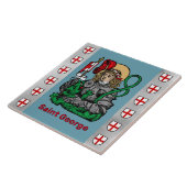 St. George en de Dragon (Neurenberg) keramische te Tegeltje (Zijkant)