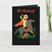 St George en de editable Draak Kaart (Voorkant)
