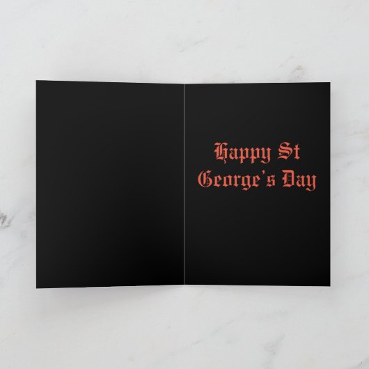 St George en de editable Draak Kaart (Binnen)