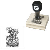 St. George en de Katholieke Draak Rubberstempel (Gestempeld)