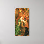 St. George en de prinses Sabra Canvas Afdruk (Voorkant)