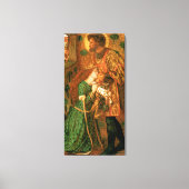St. George en de prinses Sabra Canvas Afdruk (Voorkant)