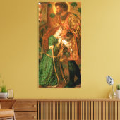 St. George en de prinses Sabra Canvas Afdruk (Insitu (Woonkamer))
