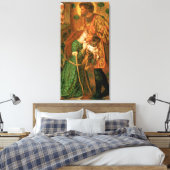 St. George en de prinses Sabra Canvas Afdruk (Insitu (Slaapkamer))
