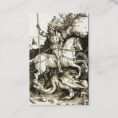 ST. GEORGE EN DRAGON, Black White Pearl Luxury Visitekaartje (Achterkant)