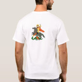 St George en Dragon Design T-Shirt (Achterkant)