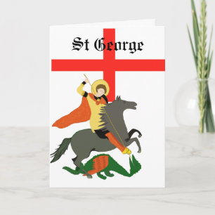 St George en Dragon editable Kaart