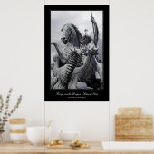 St. George en Dragon, galerie-stijl Poster (Keuken)