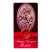 ST.GEORGE EN DRAGON RED WAX SEAL MONOGRAM Wine Etiket (Voorkant)
