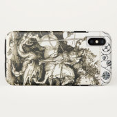 ST. GEORGE EN DRAGON, zwart wit Case-Mate iPhone Case (Achterkant (horizontaal))