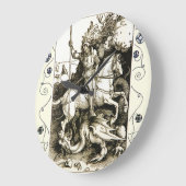 ST. GEORGE EN DRAGON, zwart wit Grote Klok (Hoek)