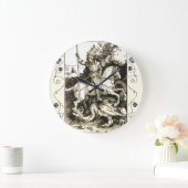 ST. GEORGE EN DRAGON, zwart wit Grote Klok (Huis)