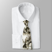 ST. GEORGE EN DRAGON, zwart wit Stropdas (Gebonden)