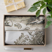 ST. GEORGE EN DRAGON, zwart wit Tissuepapier (Geschenk)