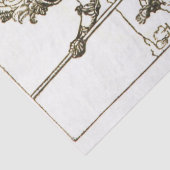 ST. GEORGE EN DRAGON, zwart wit Tissuepapier (Detail)