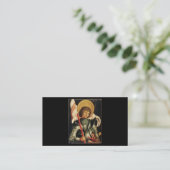 St. George en het Dragon Day Icon Art Knight Catho Visitekaartje (Staand voorkant)