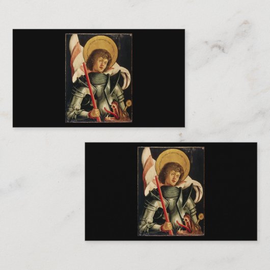 St. George en het Dragon Day Icon Art Knight Catho Visitekaartje (Voorkant / Achterkant)