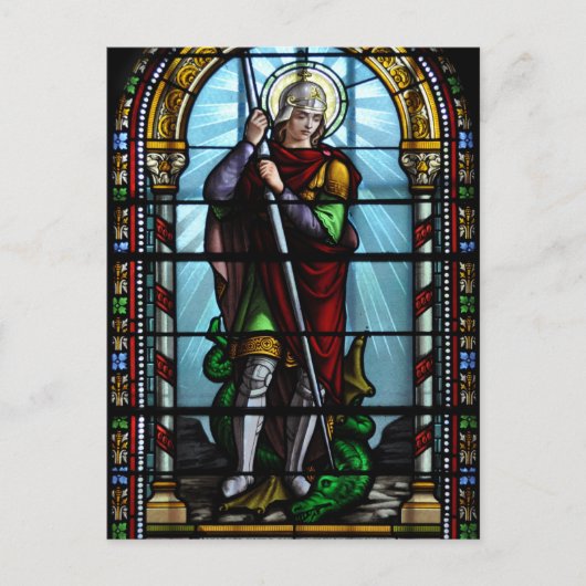 St. George en het drakenbriefkaart Briefkaart (Voorkant)