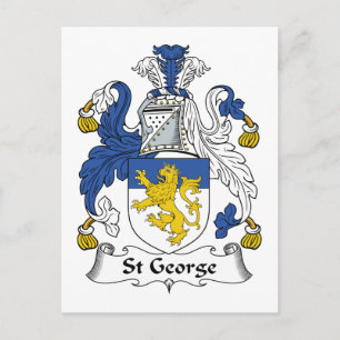 St. George Family Crest Briefkaart