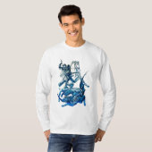 St George Fighting Dragon Saint George en Dragon T-shirt (Voorkant volledig)