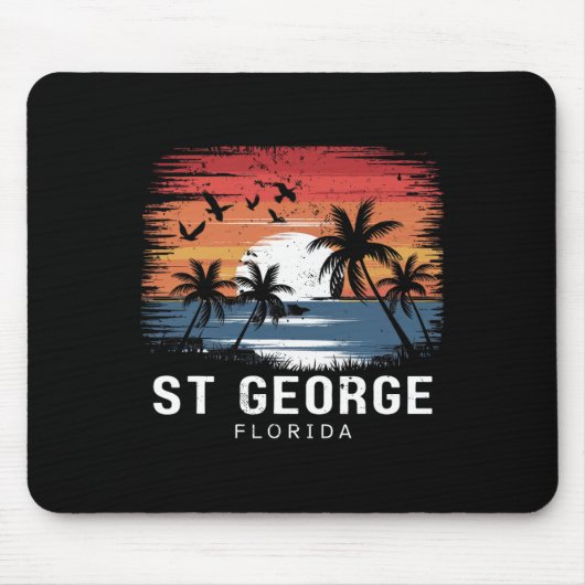 St George Florida Surfen Surfer Muismat (Voorkant)