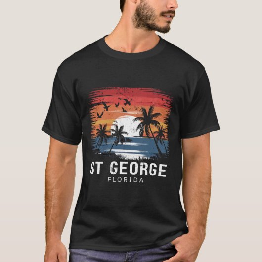 St George Florida Surfen Surfer T-shirt (Voorkant)